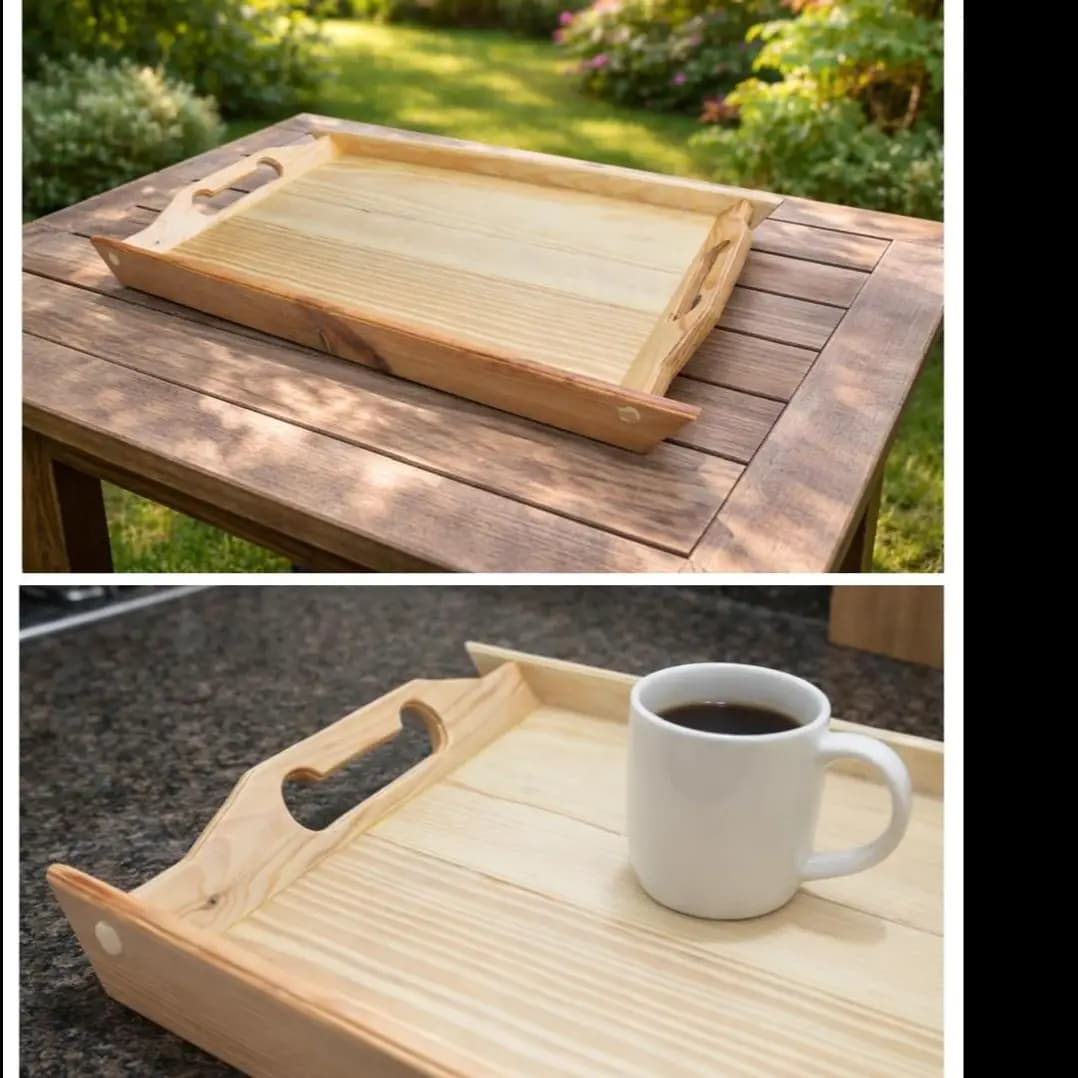 AFZA WOODEN SERVING TRAY